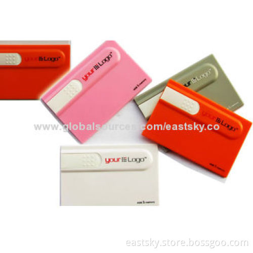 Name Card USB Drive, Made of Plastic, Customized Colors Accepted